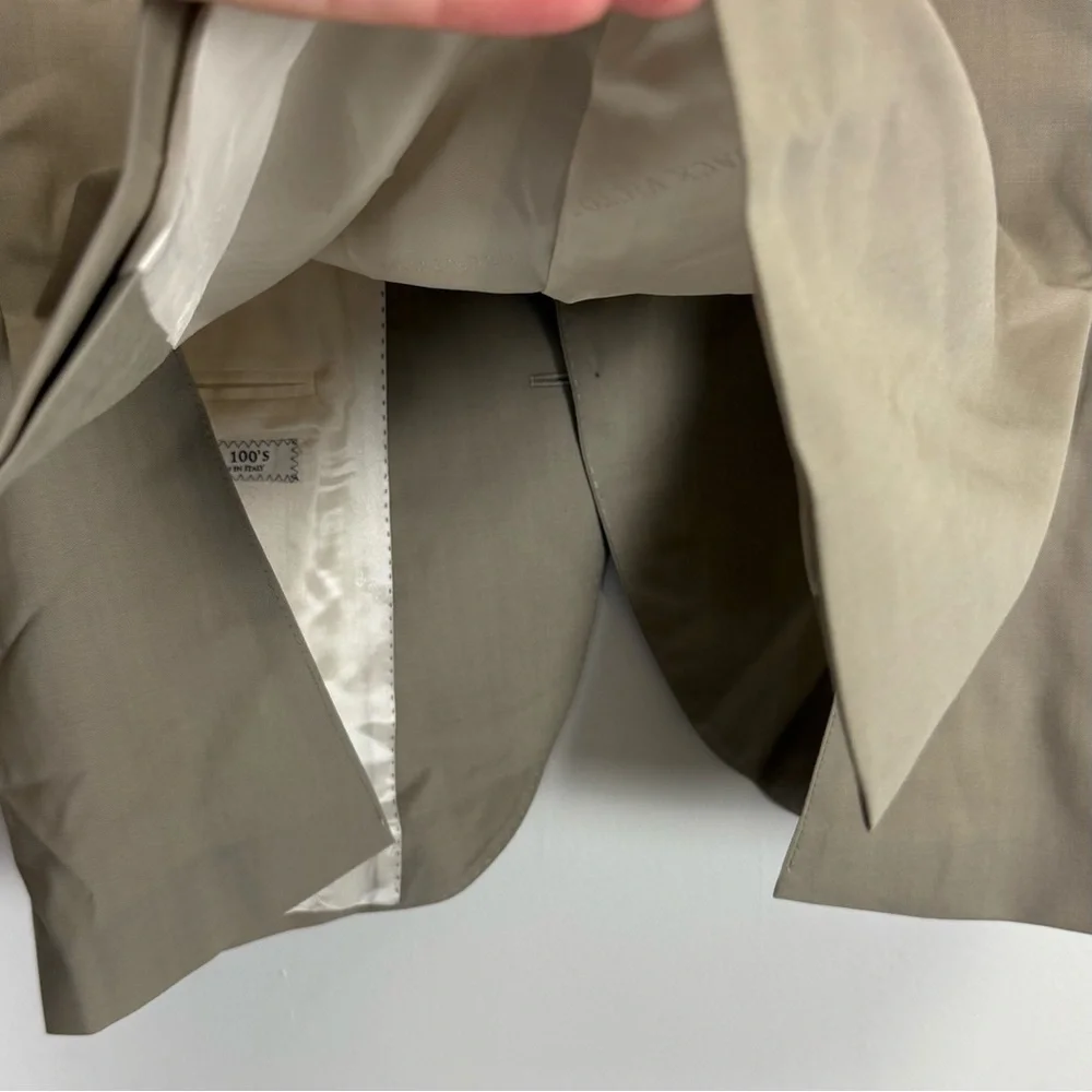 Jack Victor Sport Coat Khaki Beige Tan Mens 38 R 38R Esprit CT Wool NWOT NEW